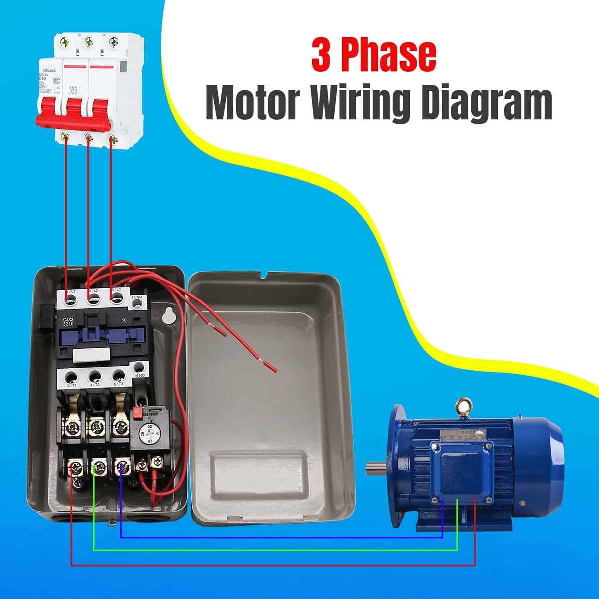 240v motor starter wiring diagram
