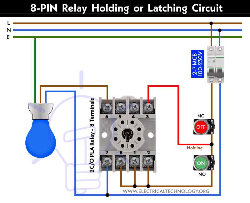 240v ac relay wiring diagram