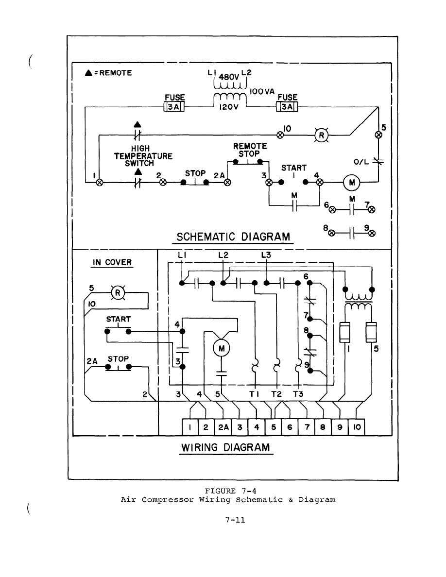 240v compressor wiring diagram