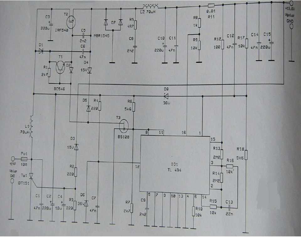 24vdc to 12vdc converter circuit diagram