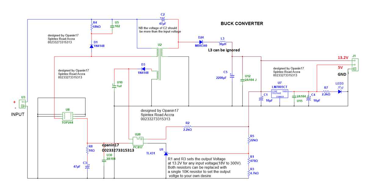 24vdc to 12vdc converter circuit diagram