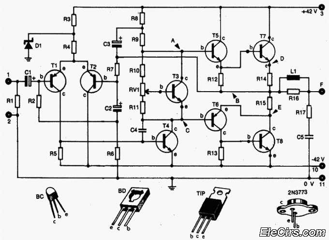 2n3055 amplifier circuit diagram