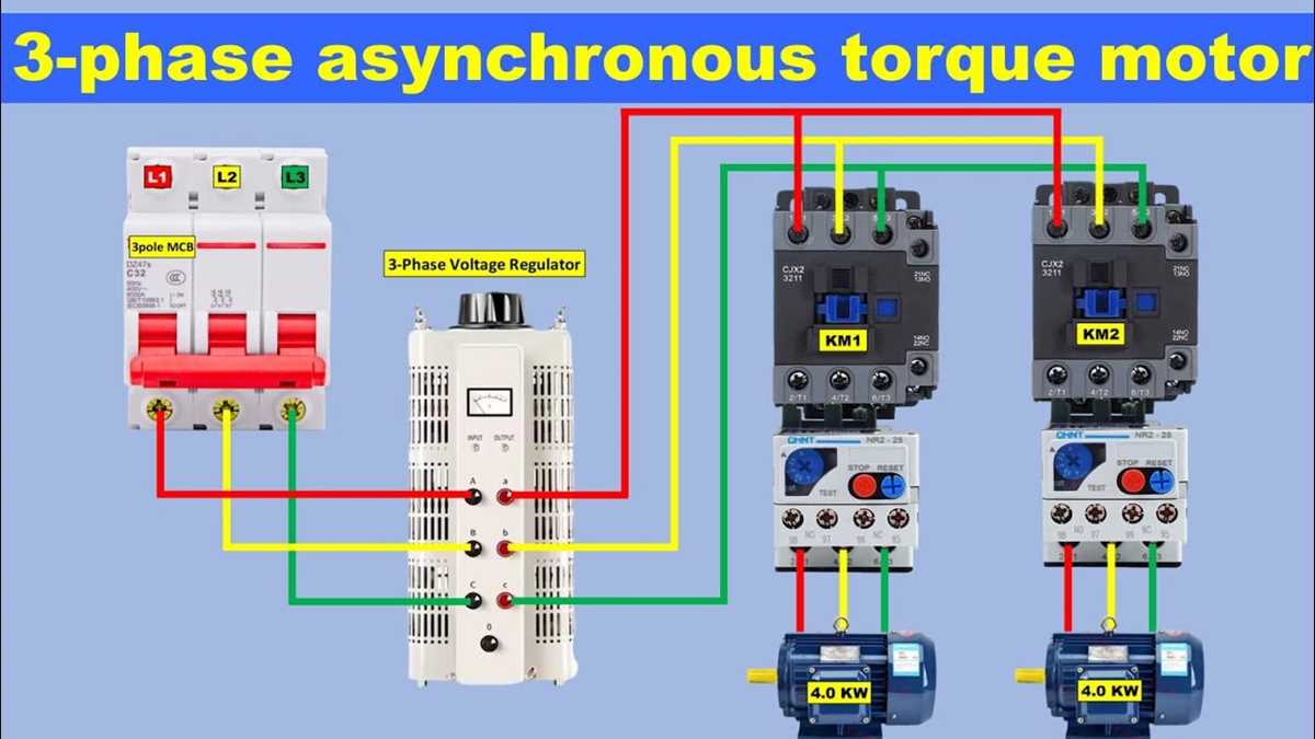 3 phase asynchronous motor wiring diagram
