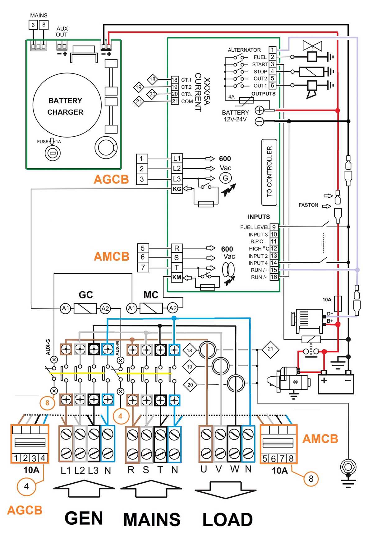3 phase generator to single phase wiring diagram