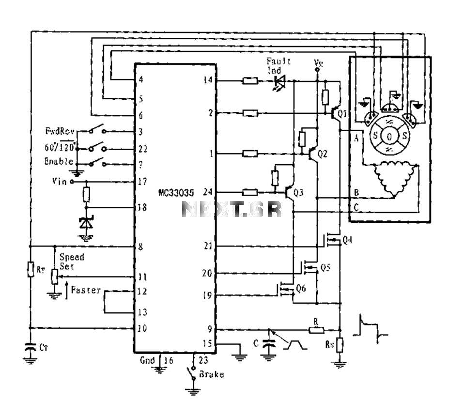 3 phase motor circuit diagram