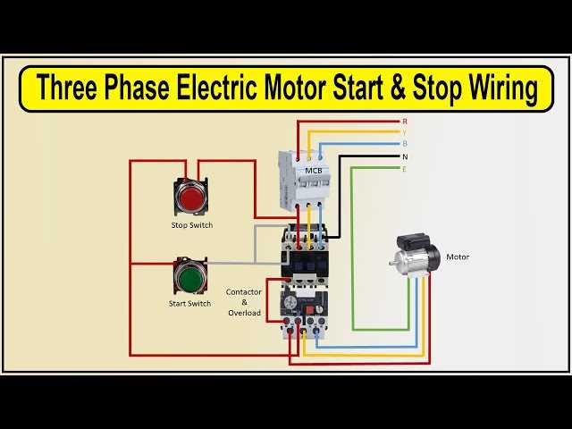 3 phase start stop switch wiring diagram