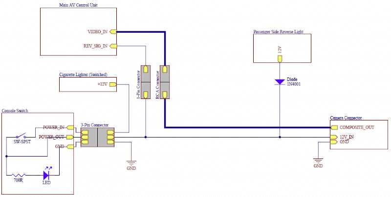 3 pin reversing camera wiring diagram 3 pin reversing camera wiring diagram