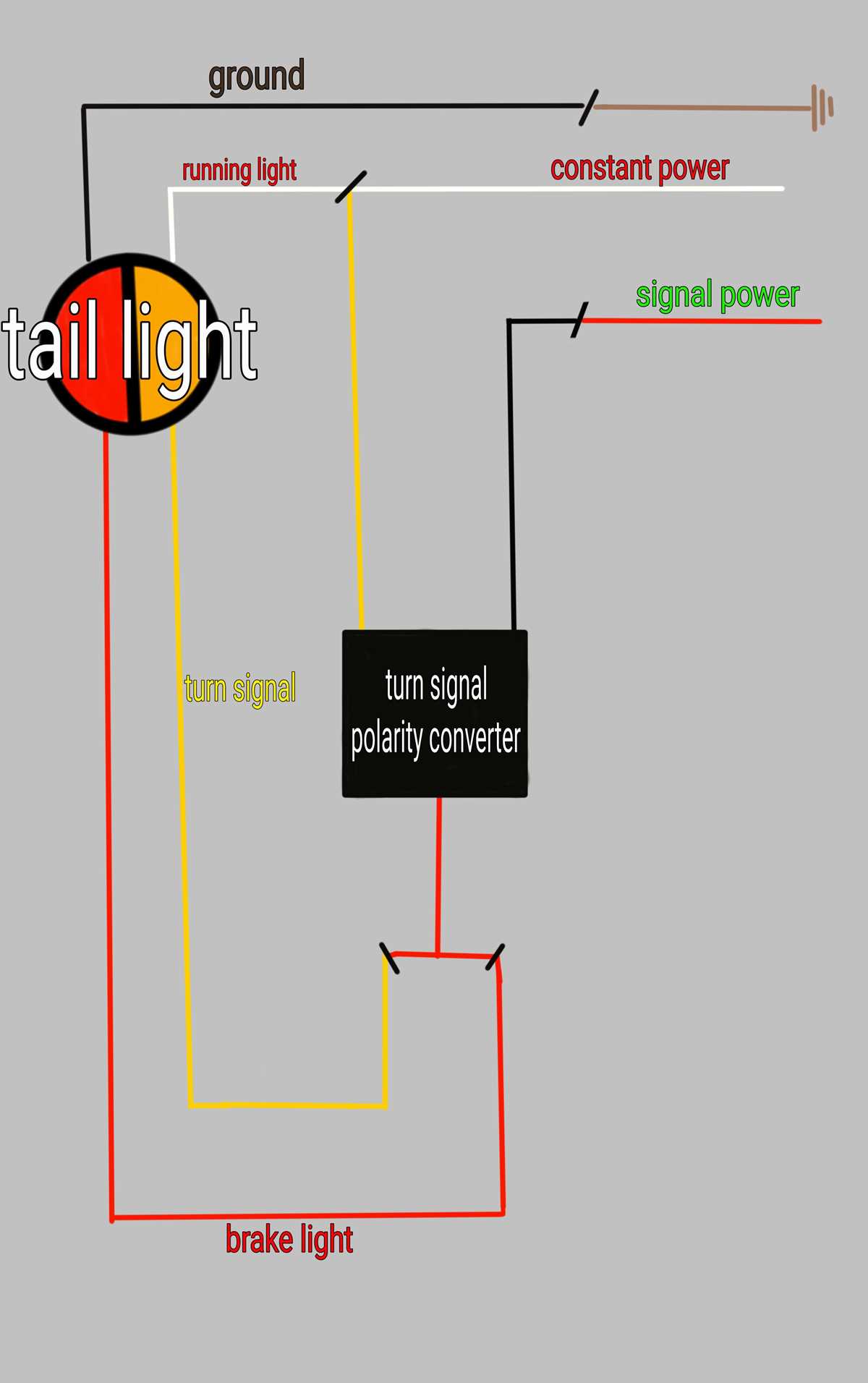 3 wire brake light wiring diagram