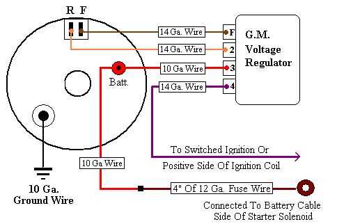 3 wire delco alternator wiring diagram