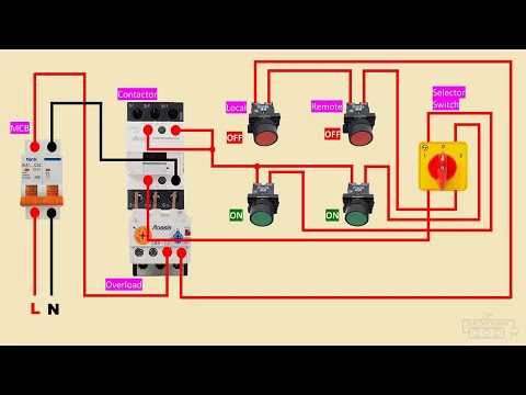 3 phase dol starter wiring diagram