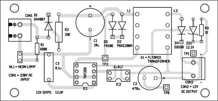 3 phase smps circuit diagram