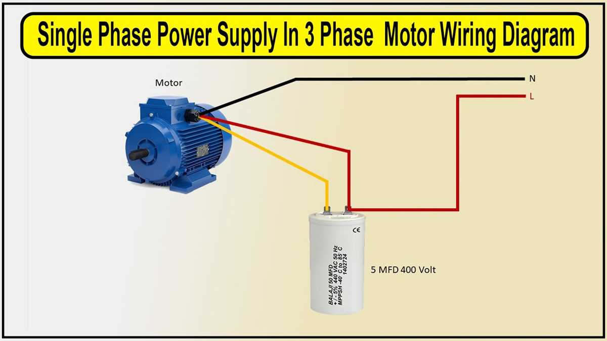 3 phase to single phase motor wiring diagram