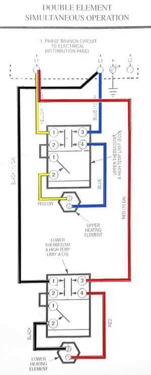 3 phase water heater wiring diagram