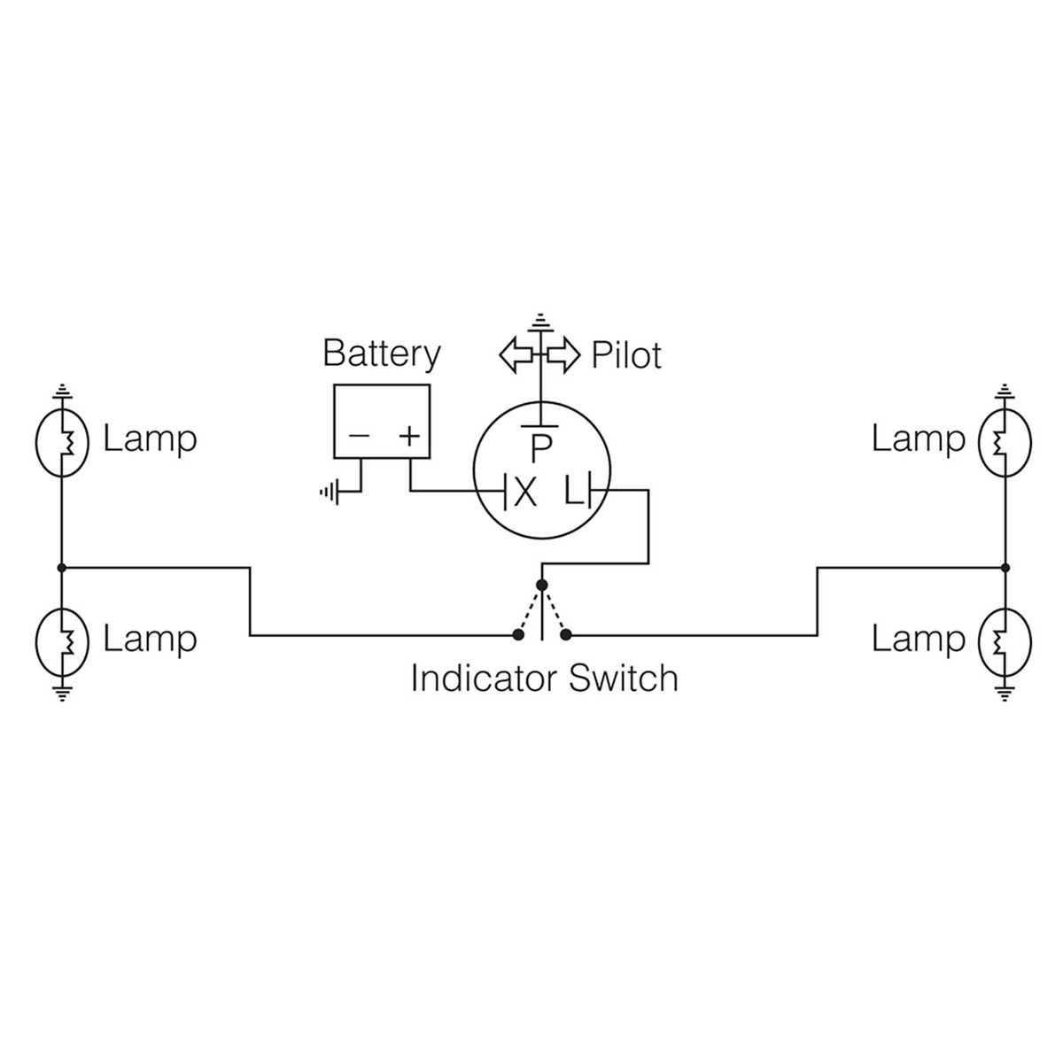 3 terminal flasher wiring diagram