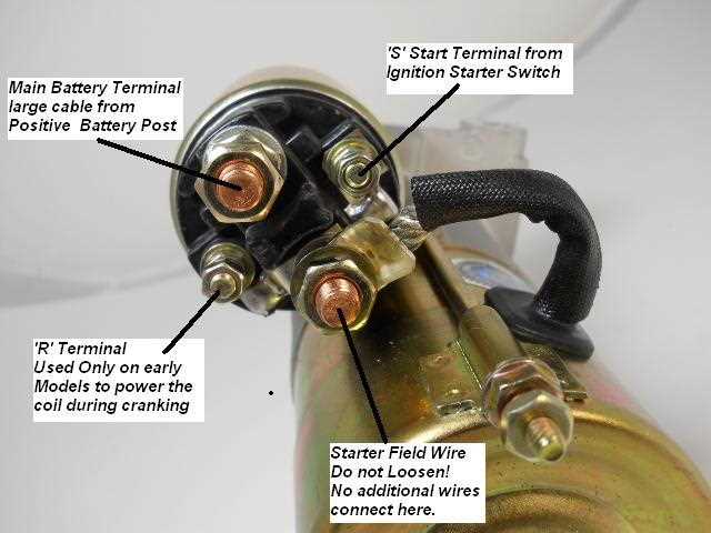 350 chevy starter motor wiring diagram
