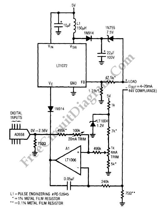 4 20ma signal generator circuit diagram 4 20ma signal generator circuit diagram