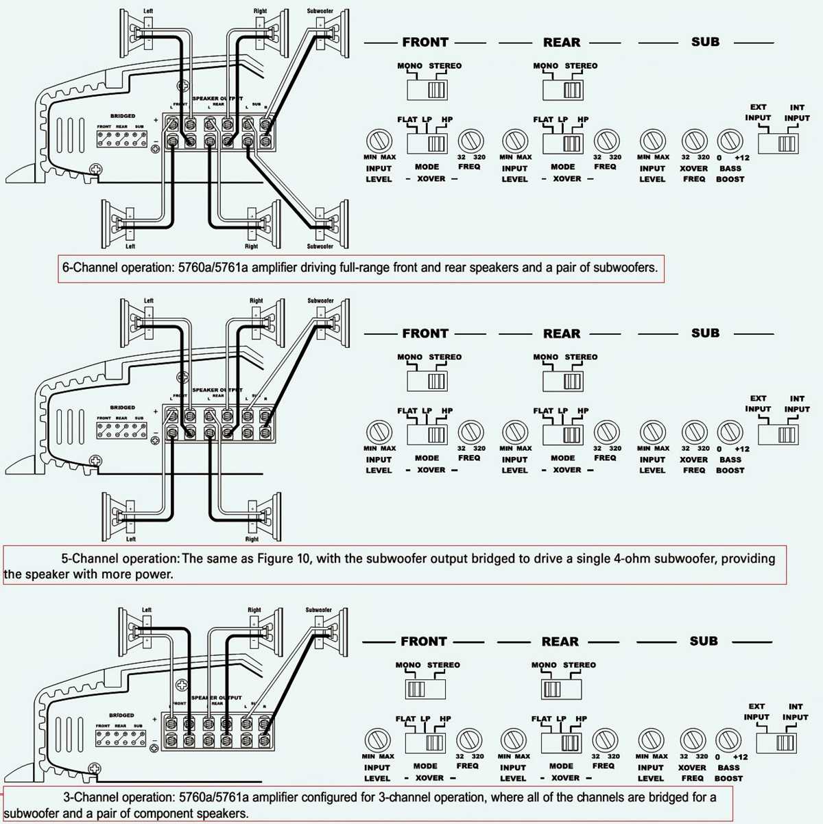 4 channel car amplifier wiring diagram