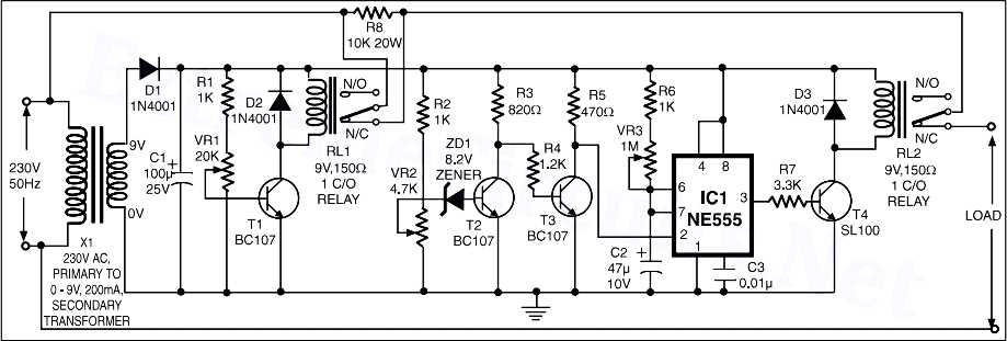 4 relay stabilizer circuit diagram