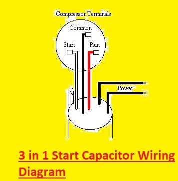 4 wire ac capacitor wiring diagram