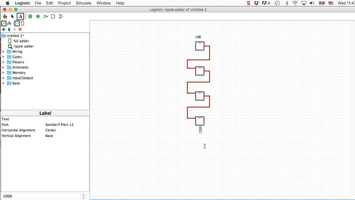 4 bit ripple carry adder circuit diagram