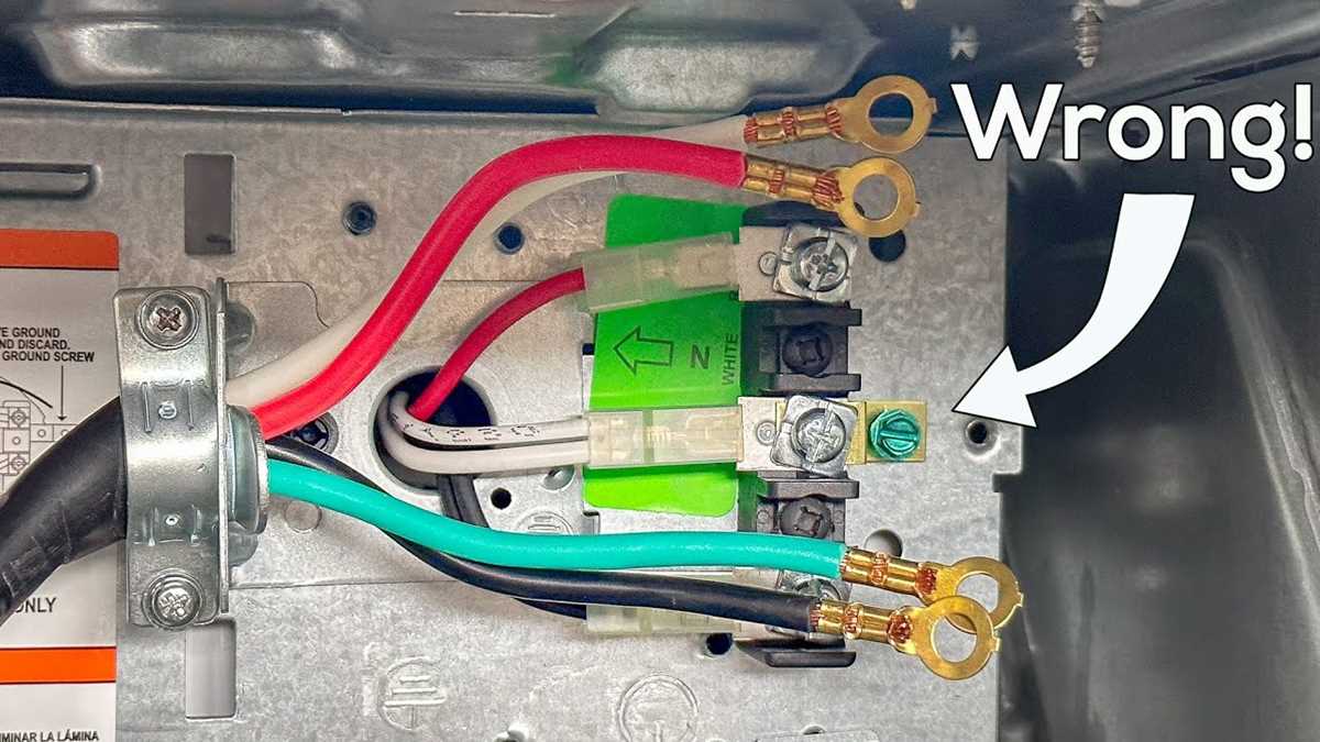 4 prong dryer cord wiring diagram