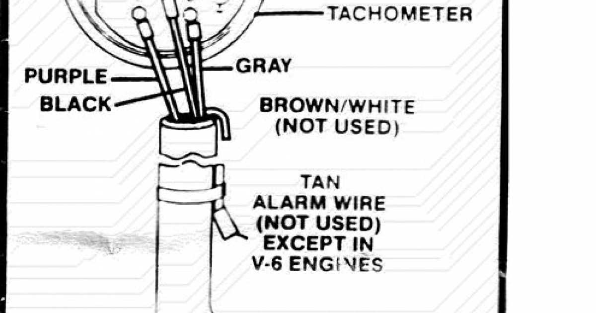 4 wire tachometer wiring diagram