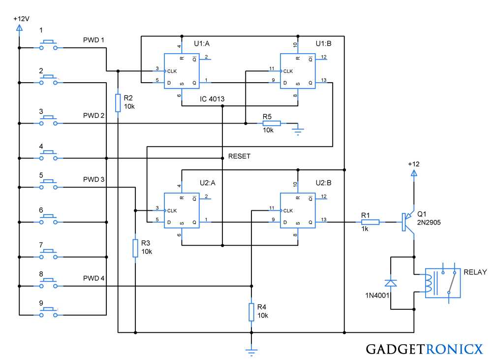 4013 circuit diagram