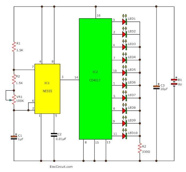 4017 and 555 circuit diagram 4017 and 555 circuit diagram