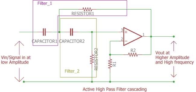 4558 low pass filter circuit diagram