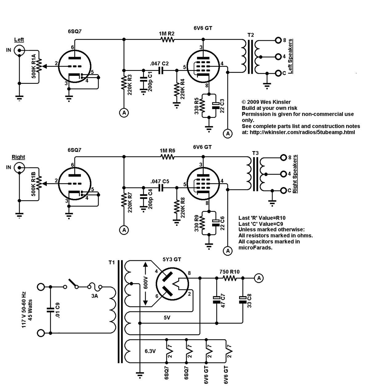 5 channel amp wiring diagram