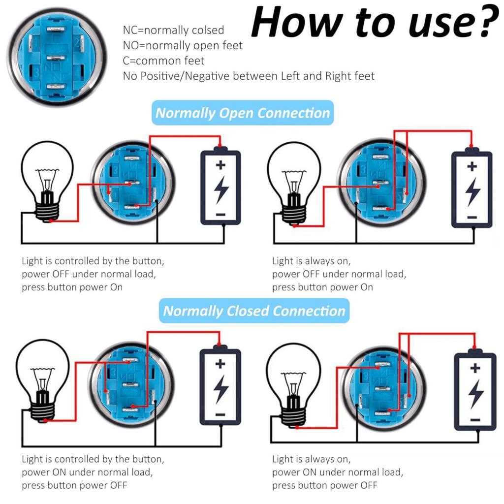 5 pin push button switch wiring diagram