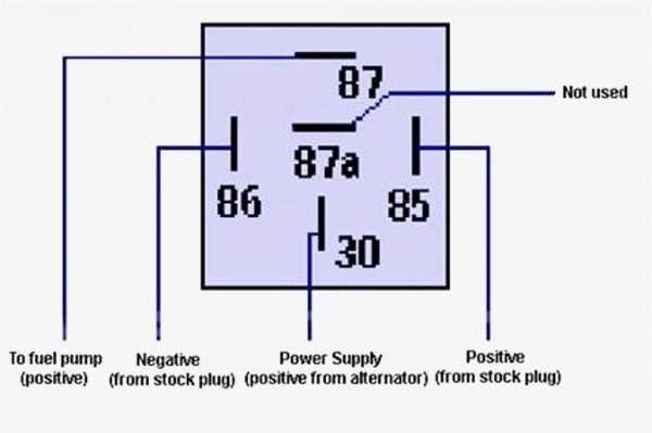 5 pin relay schematic diagram