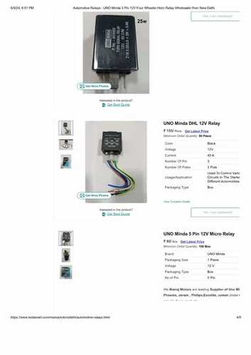 5 pin micro relay wiring diagram