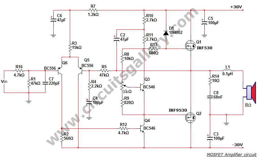 50 watts stereo amplifier schematic diagram 50 watts stereo amplifier schematic diagram