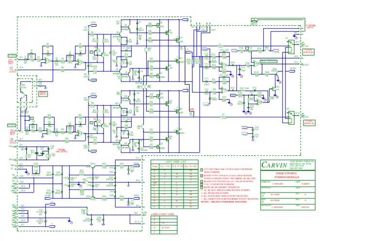 500w power amplifier schematic diagram