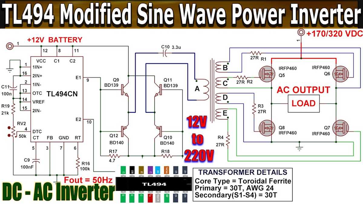 500w pure sine wave inverter circuit diagram