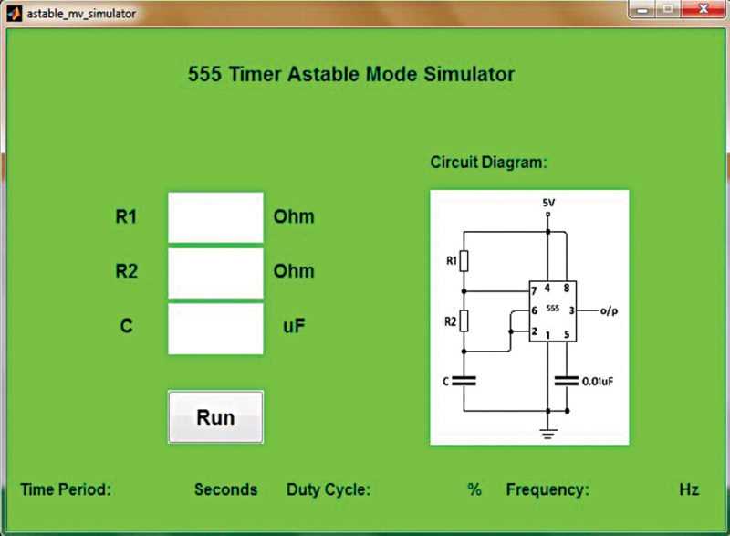 555 timer astable multivibrator circuit diagram