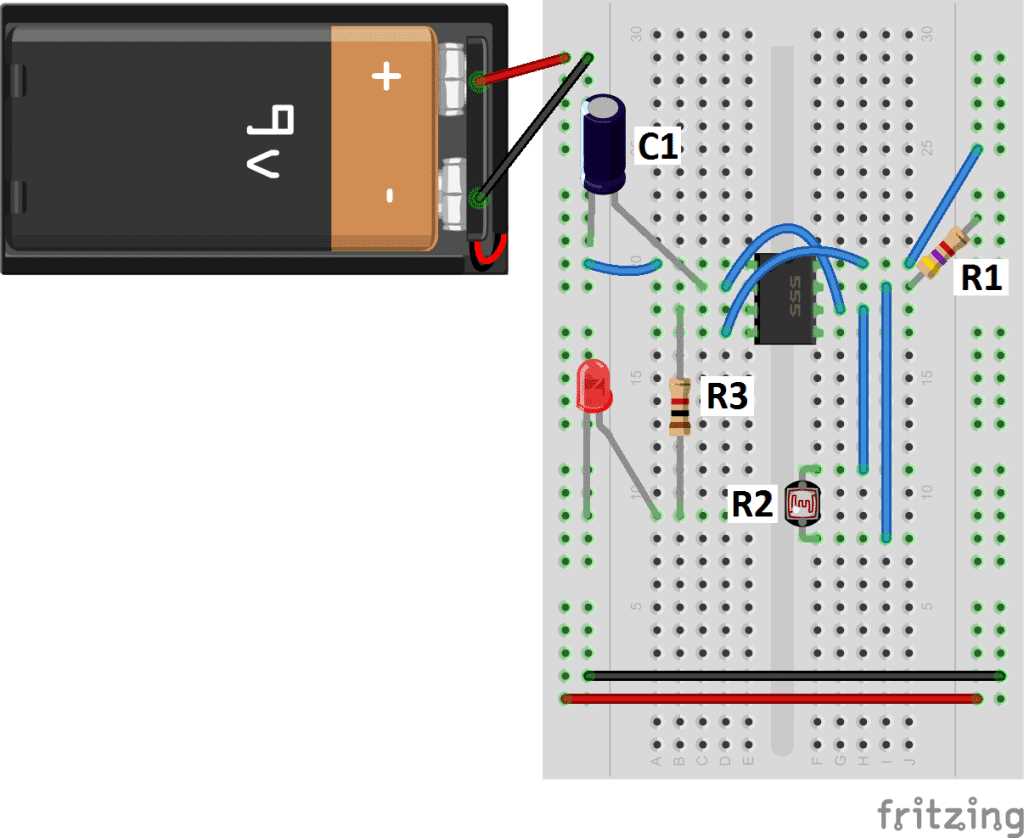 555 timer bistable circuit diagram