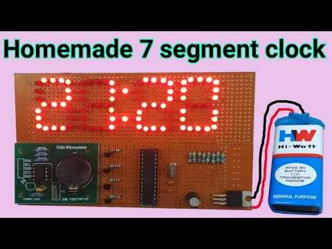 7 segment digital clock circuit diagram
