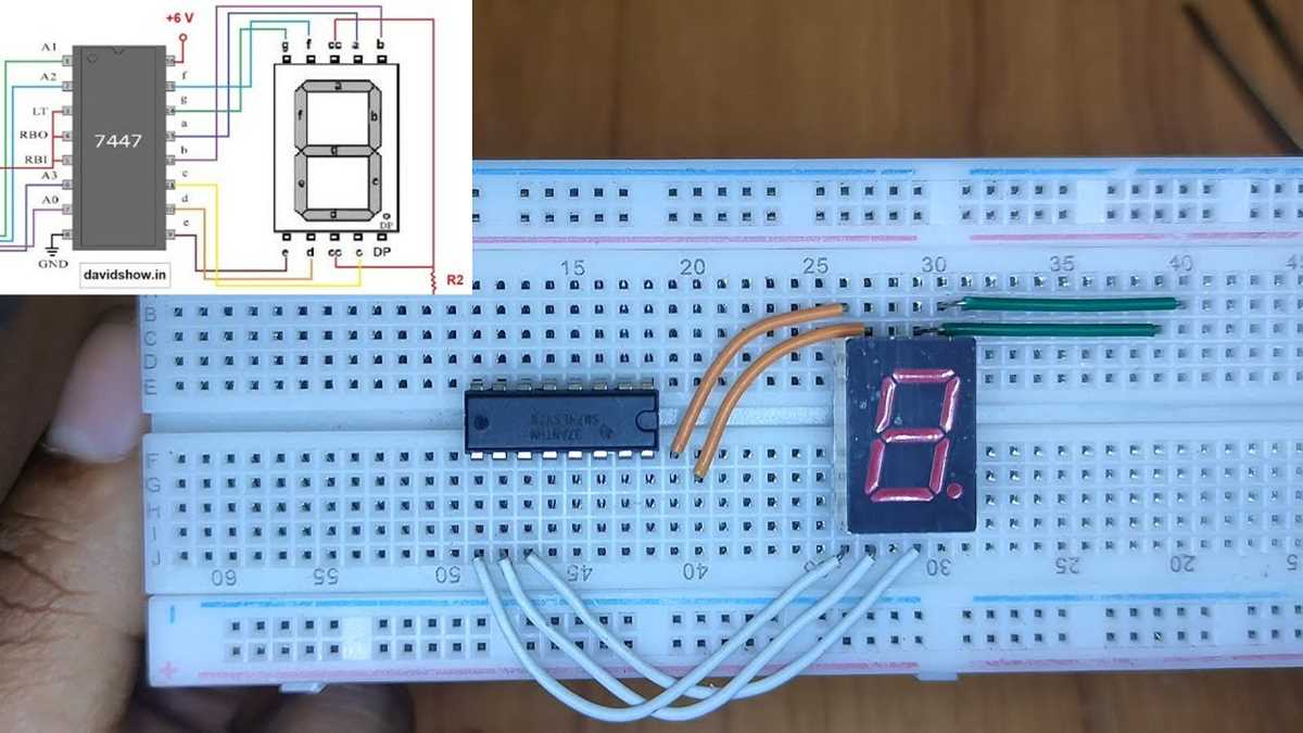 7 segment display circuit diagram