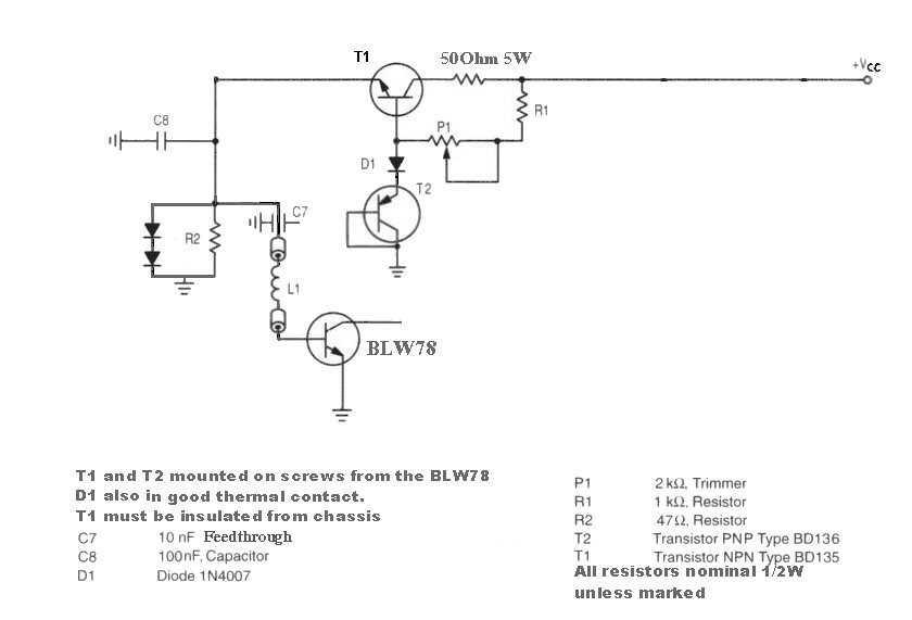 70 w 3.5 mhz class ab linear amplifier diagram schematics