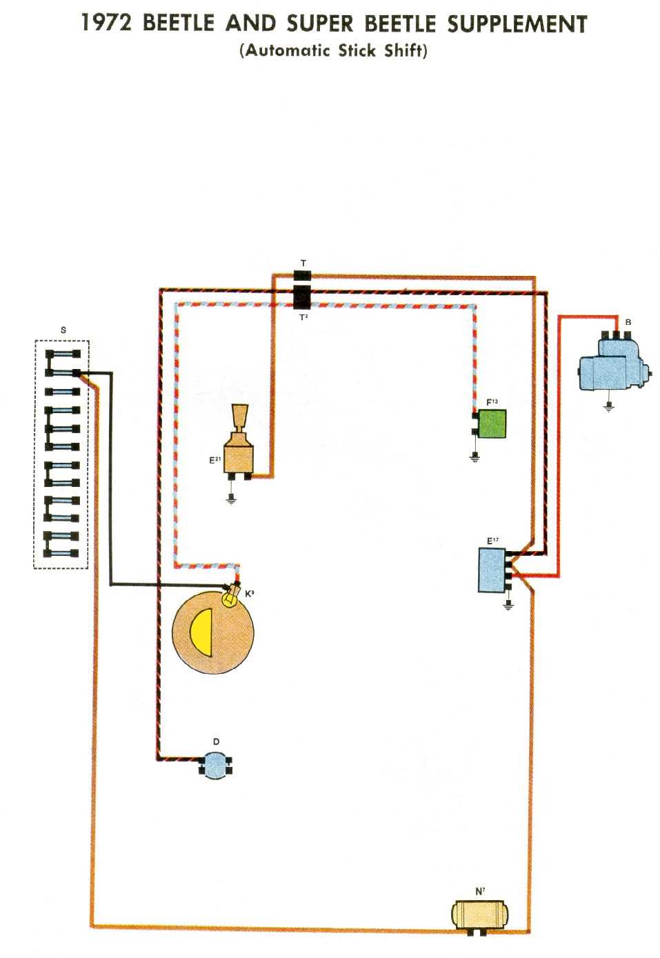 71 vw beetle wiring diagram