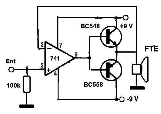 741 amplifier circuit diagram