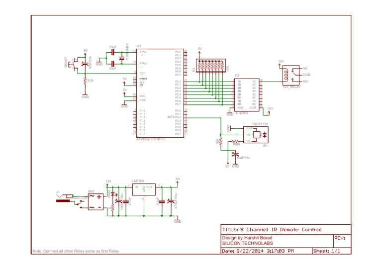 8 channel remote control circuit diagram