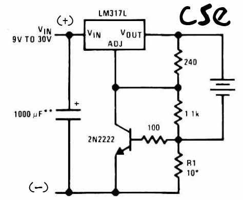 9v battery charger circuit diagram