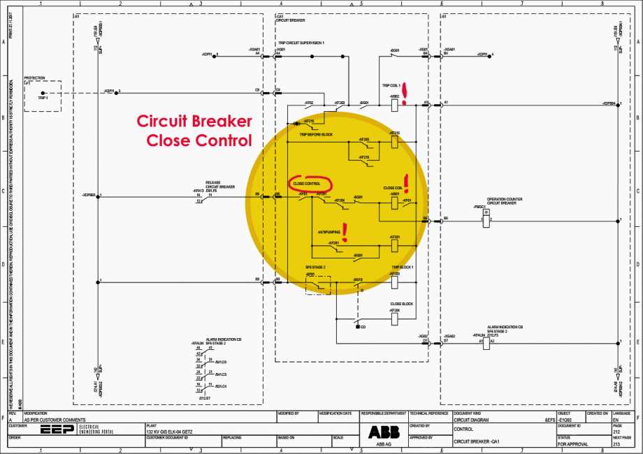 abb vcb control circuit diagram