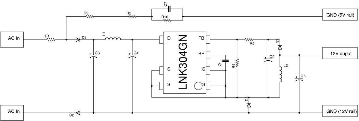 ac led bulb circuit diagram