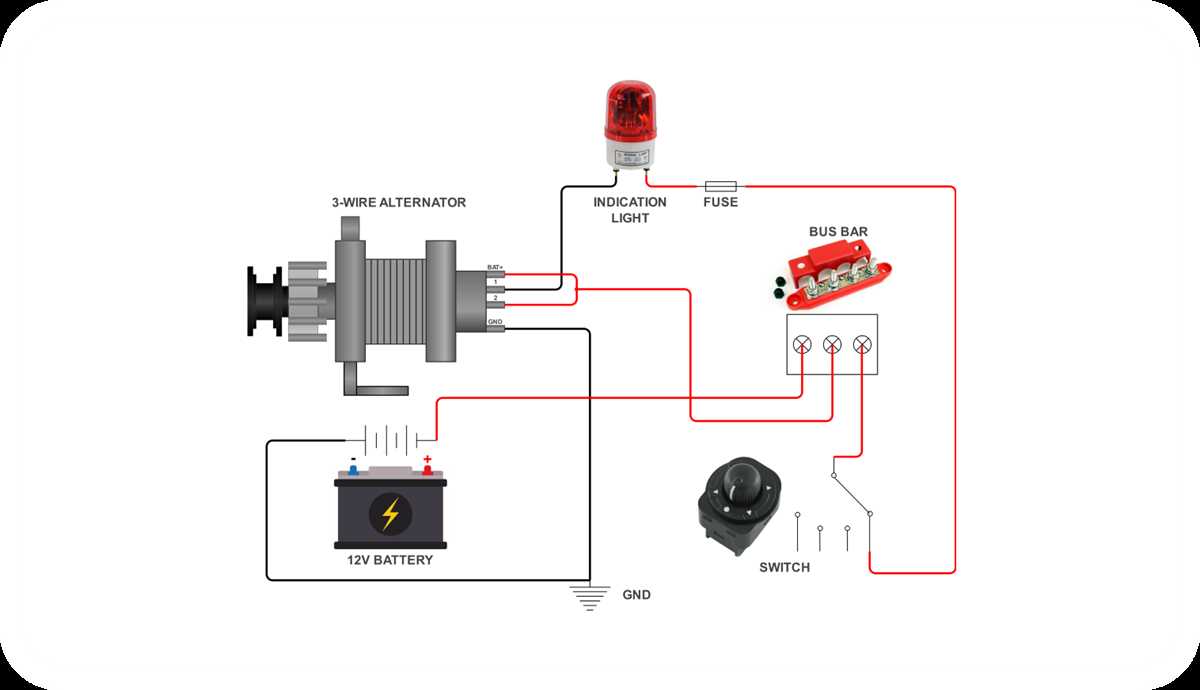 alternator battery wiring diagram
