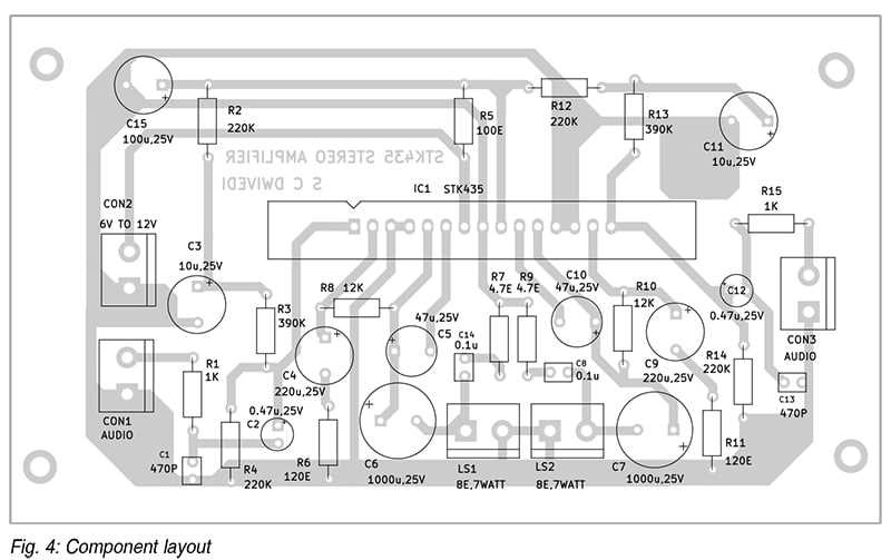 amplifier circuit board diagram