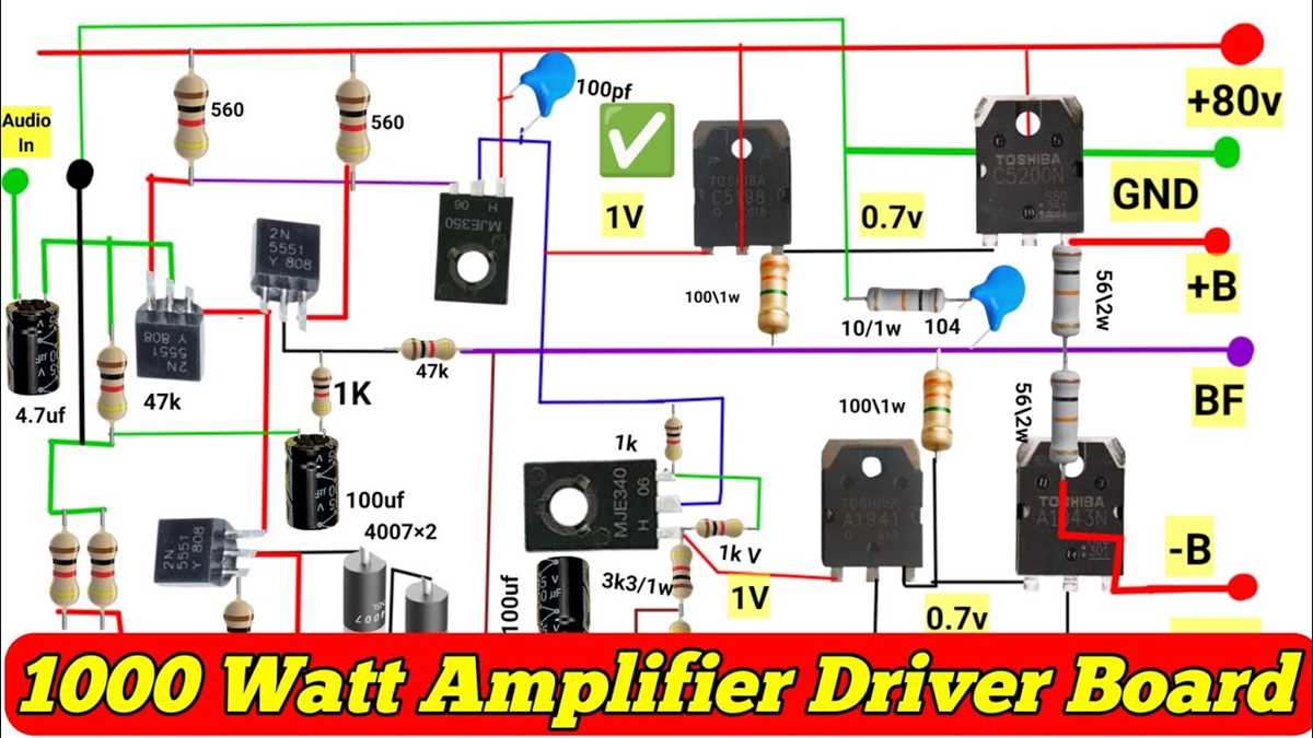amplifier circuit diagram 1000w